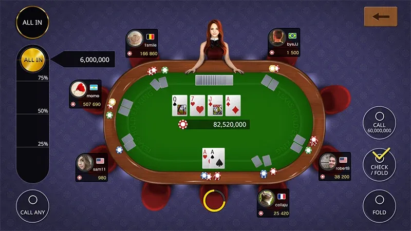 Texas holdem poker king  [МОД Меню] Screenshot 1