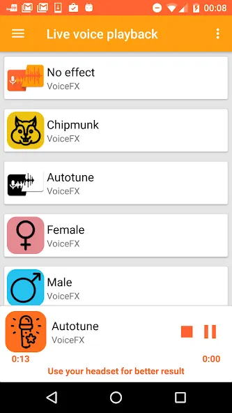 VoiceFX - Voice Changer with v  [МОД Menu] Screenshot 5