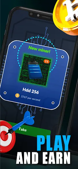 Merge Crypto Miner: Earn Money (Мердж Крипто Майнер)  [МОД Unlimited Money] Screenshot 1