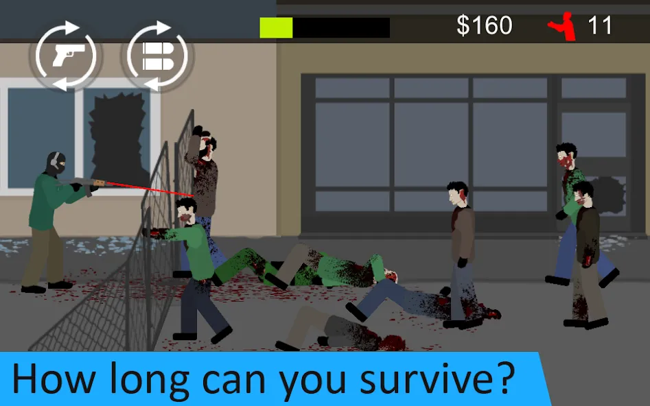 Flat Zombies: Defense&Cleanup (Флэт Зомби)  [МОД Бесконечные деньги] Screenshot 5