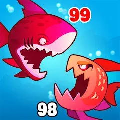 Взломанная Eat Fish.IO : Fish Battle  [МОД Много денег] - последняя версия apk на Андроид