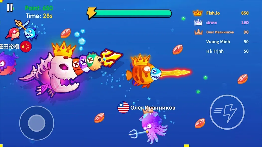 Sword Shark.io - Hungry Shark  [МОД Unlimited Money] Screenshot 2