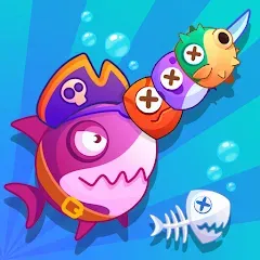 Взломанная Sword Shark.io - Hungry Shark  [МОД Unlimited Money] - стабильная версия apk на Андроид