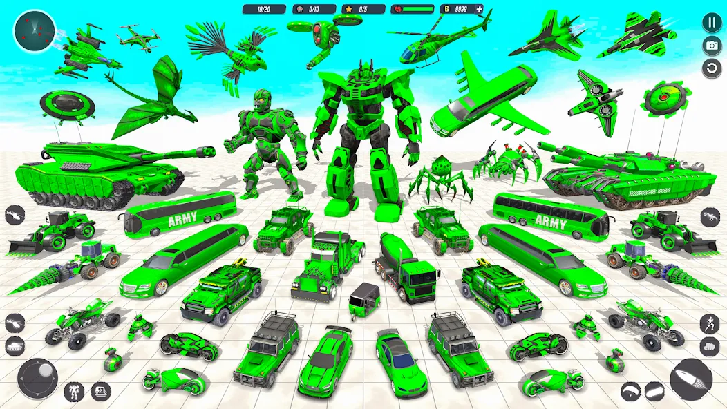 Tank Robot Game Army Games (армейский танк робот трансформационная игра)  [МОД Все открыто] Screenshot 1