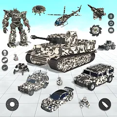 Взлом Tank Robot Game Army Games (армейский танк робот трансформационная игра)  [МОД Все открыто] - последняя версия apk на Андроид