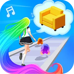 Взлом Dancing Hair (Дансинг Хэр)  [МОД Unlocked] - стабильная версия apk на Андроид