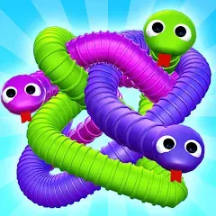 Скачать взломанную Tangled Snakes Puzzle Game (Танглед Снейк 3Д)  [МОД Menu] - стабильная версия apk на Андроид