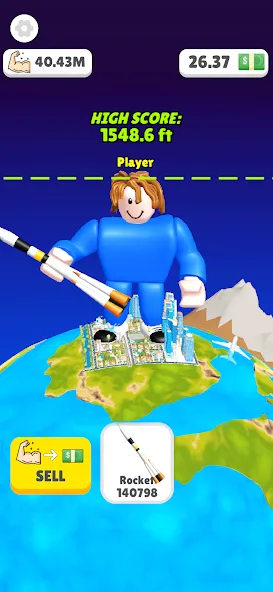 Lifting Hero (Лифтинг герой)  [МОД Бесконечные монеты] Screenshot 3