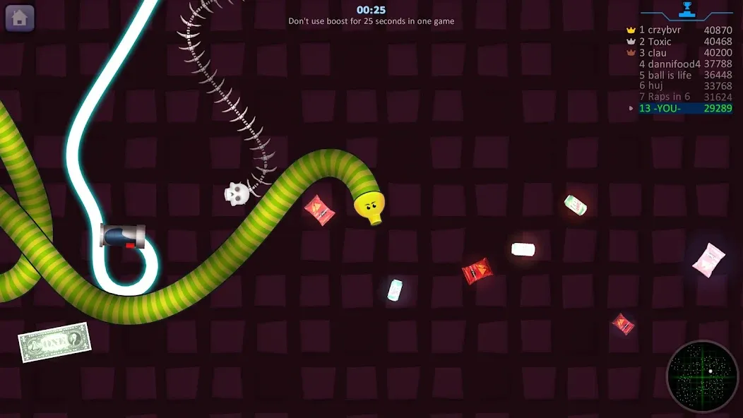 Snake Hunt: Worm io Games Zone  [МОД Unlocked] Screenshot 5