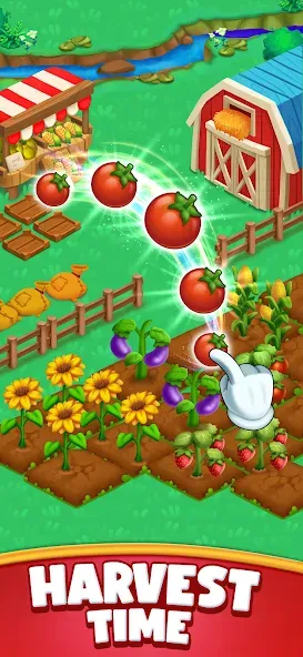 Farm Blast - Merge & Pop  [МОД Много денег] Screenshot 5