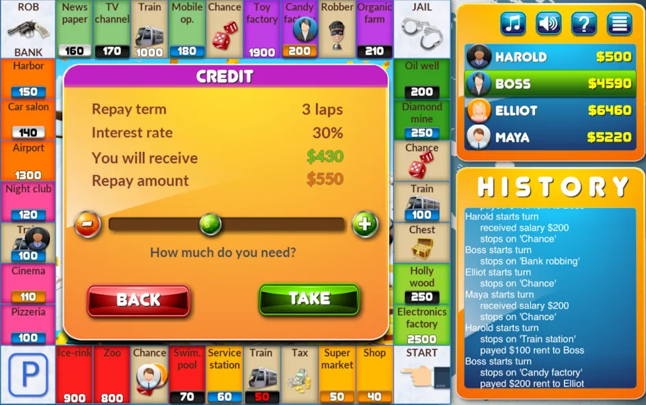 CrazyPoly - Business Dice Game (КрейзиПоли)  [МОД Меню] Screenshot 4