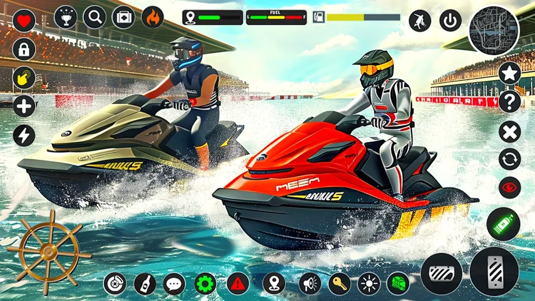 Jetski Boat Racing: Boat Games (Джетски Гонки на лодках)  [МОД Бесконечные деньги] Screenshot 3