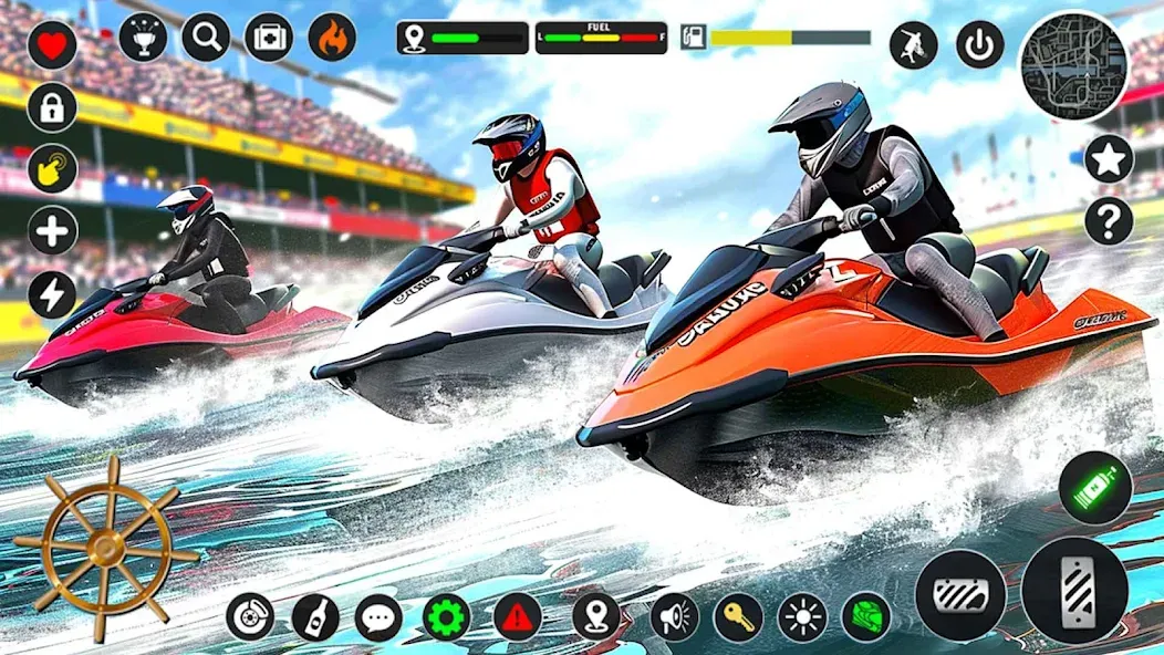 Jetski Boat Racing: Boat Games (Джетски Гонки на лодках)  [МОД Бесконечные деньги] Screenshot 5