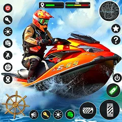 Скачать взломанную Jetski Boat Racing: Boat Games (Джетски Гонки на лодках)  [МОД Бесконечные деньги] - последняя версия apk на Андроид