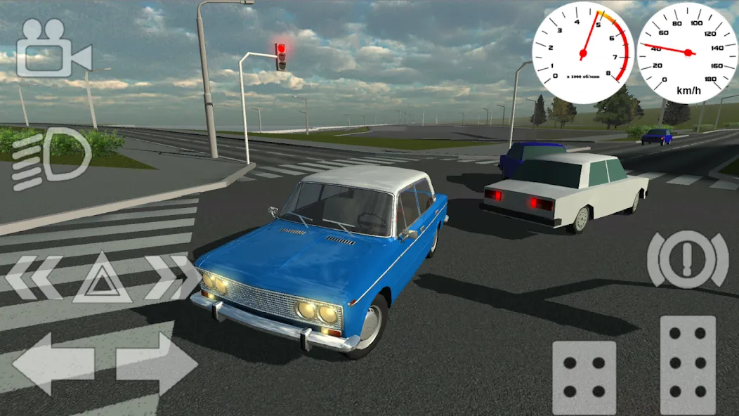 Russian Classic Car Simulator (Русский Классический Автосимулятор)  [МОД Бесконечные деньги] Screenshot 4