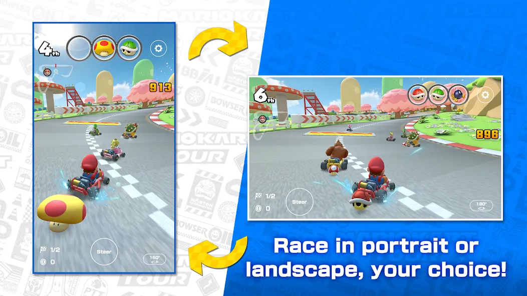 Mario Kart Tour (Марио Карт Тур)  [МОД Mega Pack] Screenshot 3