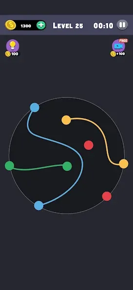 Same Color: Connect Two Dots (Сейм Колор Дот)  [МОД Unlimited Money] Screenshot 1