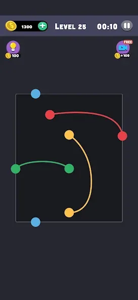 Same Color: Connect Two Dots (Сейм Колор Дот)  [МОД Unlimited Money] Screenshot 2