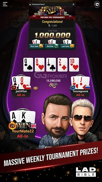 GGPoker UK - Real Online Poker (Покер Великобритания)  [МОД Меню] Screenshot 1