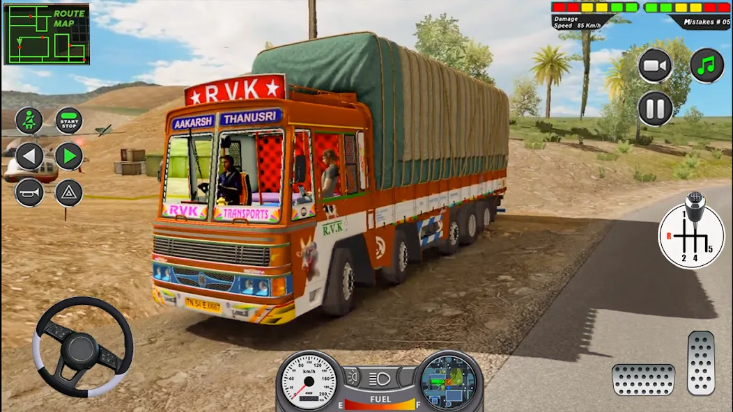 Indian Heavy Truck Delivery 3D  [МОД Много денег] Screenshot 1