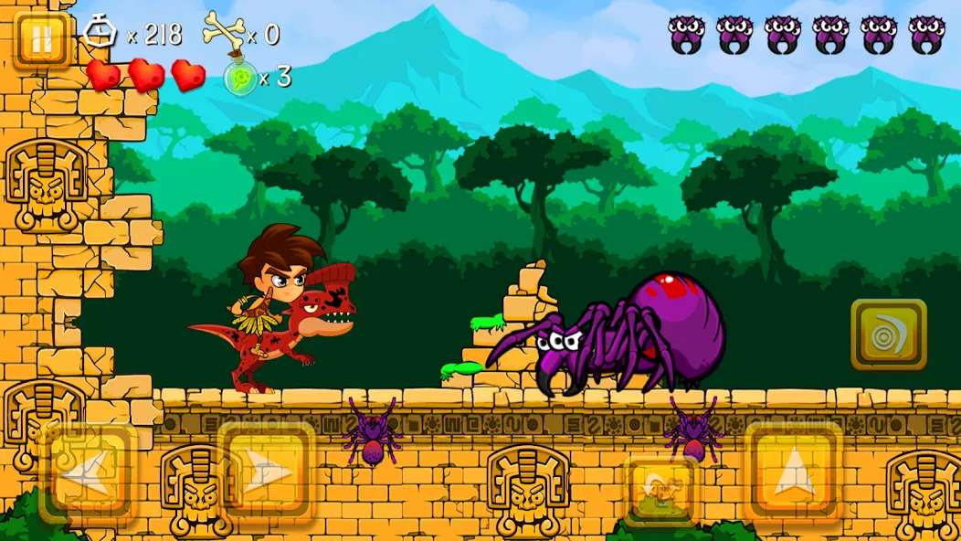 Super Warrior Dino Adventures (Супер Воин Дино Приключения)  [МОД Бесконечные монеты] Screenshot 5