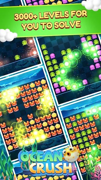 Ocean Crush-Matching Games (Оушен Краш)  [МОД Unlimited Money] Screenshot 2