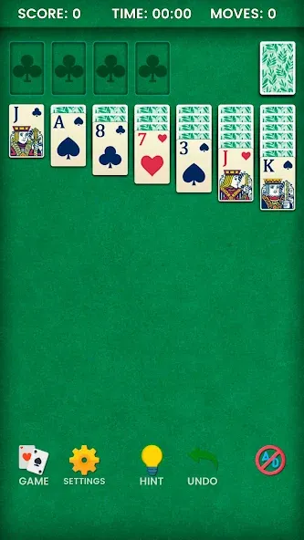 Klondike Solitaire (Клондайк солитер)  [МОД Unlocked] Screenshot 1