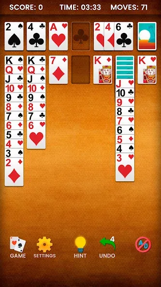 Klondike Solitaire (Клондайк солитер)  [МОД Unlocked] Screenshot 5