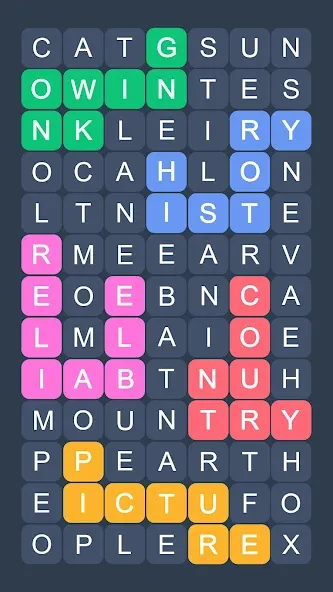 Word Search - Evolution Puzzle  [МОД Все открыто] Screenshot 3