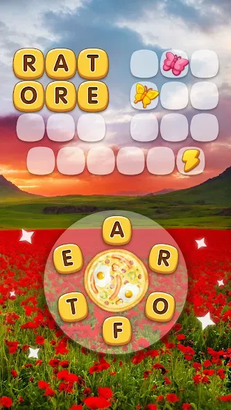 Word Pizza - Word Games  [МОД Бесконечные монеты] Screenshot 3