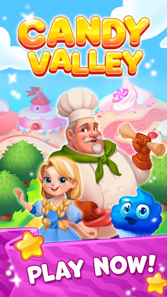 Candy Valley - Match 3 Puzzle  [МОД Unlocked] Screenshot 5