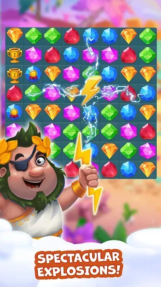 Pirate Treasures: Jewel & Gems  [МОД Много денег] Screenshot 3