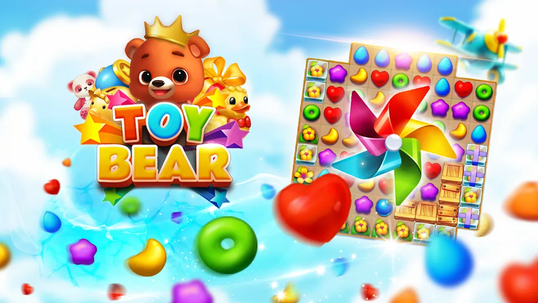 Toy Bear Sweet POP: Match 3 (Той Бир Свит ПОП)  [МОД Много монет] Screenshot 5