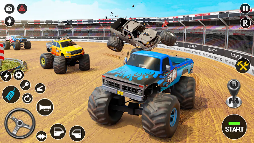 Fearless US Monster Truck Game (Фирлесс ЮЭС Монстер Трак Гейм)  [МОД Много денег] Screenshot 1