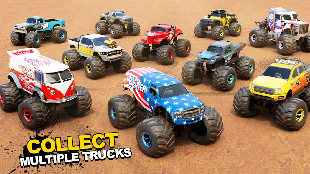 Fearless US Monster Truck Game (Фирлесс ЮЭС Монстер Трак Гейм)  [МОД Много денег] Screenshot 2