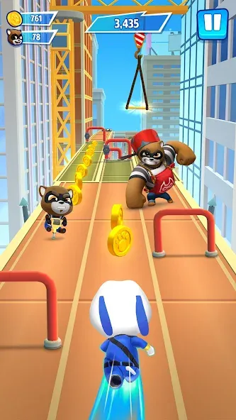 Talking Tom Hero Dash  [МОД Много монет] Screenshot 2