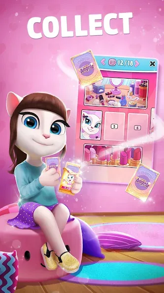 My Talking Angela  [МОД Бесконечные монеты] Screenshot 5