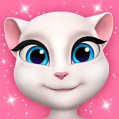 Взломанная My Talking Angela  [МОД Бесконечные монеты] - последняя версия apk на Андроид