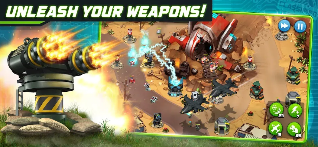 Alien Creeps - Tower Defense (Эйлиен Крипс ТД)  [МОД Unlocked] Screenshot 1