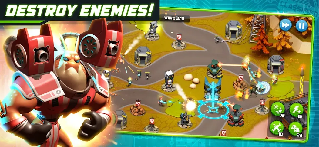 Alien Creeps - Tower Defense (Эйлиен Крипс ТД)  [МОД Unlocked] Screenshot 2