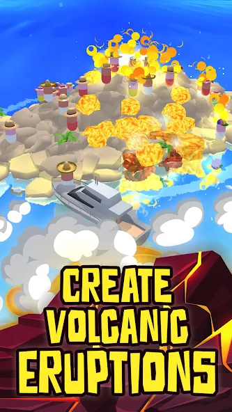 Volcano Island - Sim Game (Вулканический остров)  [МОД Меню] Screenshot 1