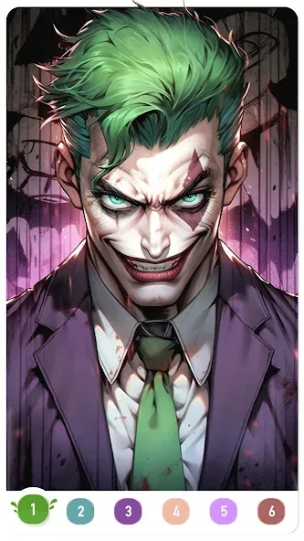 Clown Color, Paint by number  [МОД Много монет] Screenshot 3