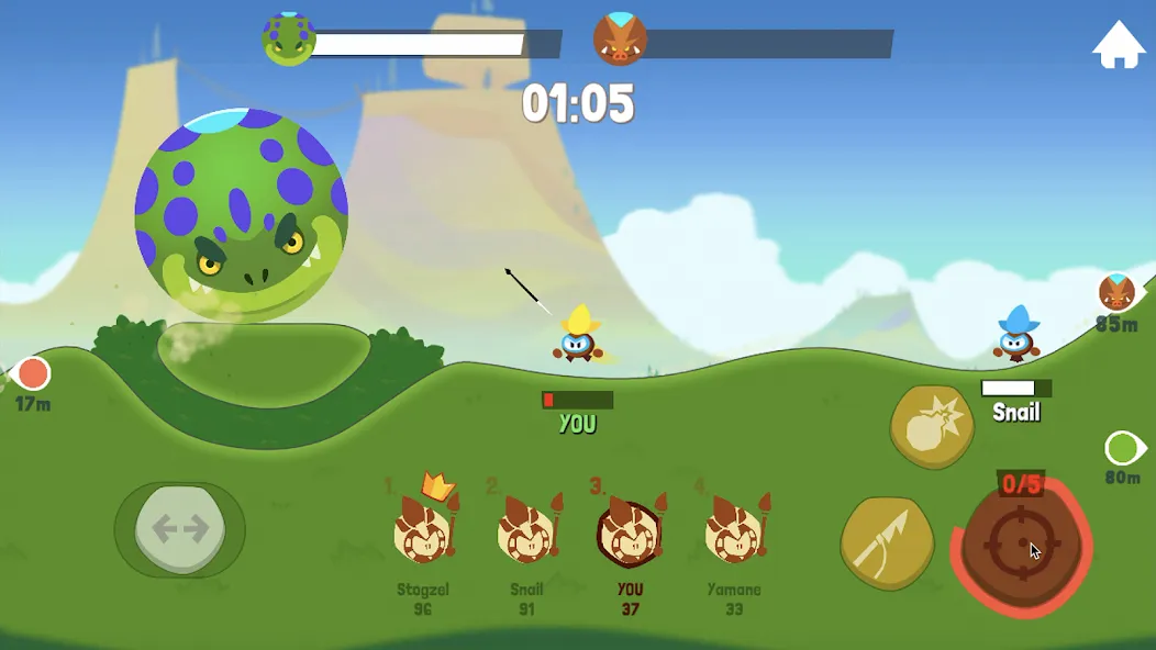 Tiny Hunters - Monsters Attack (Тини Хантерс)  [МОД Много монет] Screenshot 5