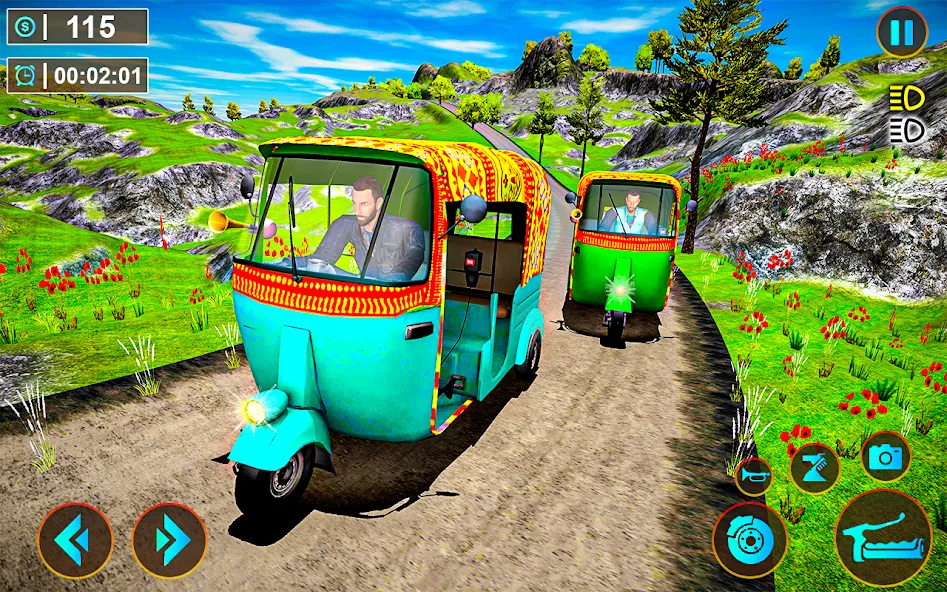 Tuk Tuk Offroad Auto Rickshaw (Тук Тук оффроуд автомобильный рикша)  [МОД Бесконечные деньги] Screenshot 1