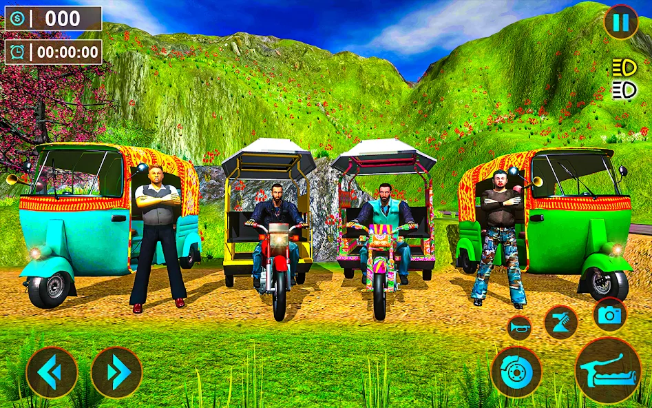 Tuk Tuk Offroad Auto Rickshaw (Тук Тук оффроуд автомобильный рикша)  [МОД Бесконечные деньги] Screenshot 3