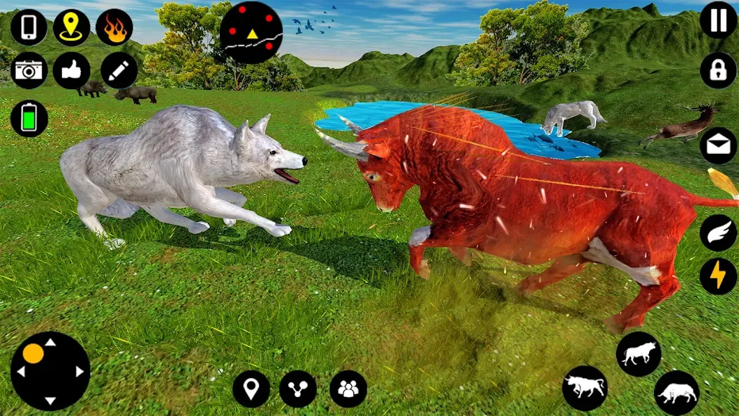 Angry Bull Attack Fight Games (Ангри Булл Атак Файт Геймс)  [МОД Много монет] Screenshot 3