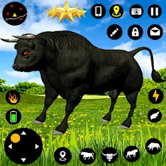 Взлом Angry Bull Attack Fight Games (Ангри Булл Атак Файт Геймс)  [МОД Много монет] - полная версия apk на Андроид