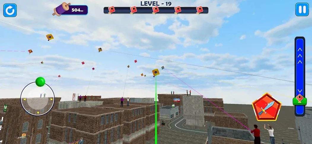 Indian Kite Flying 3D (Индийский воздушный змей 3Д)  [МОД Много монет] Screenshot 2