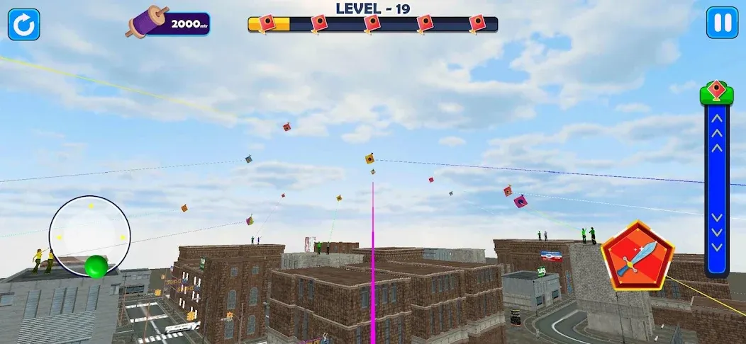 Indian Kite Flying 3D (Индийский воздушный змей 3Д)  [МОД Много монет] Screenshot 3