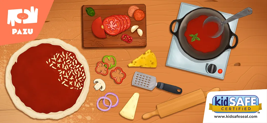 Pizza maker cooking games  [МОД Меню] Screenshot 1